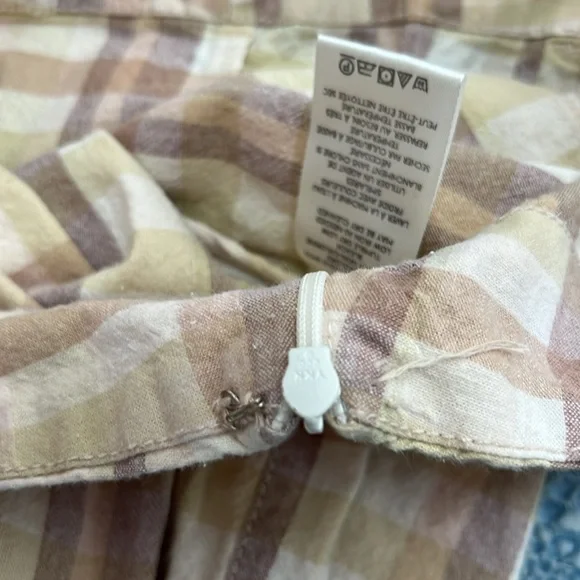 Free People plaid flared pants Size 8 - Picture 8 of 9